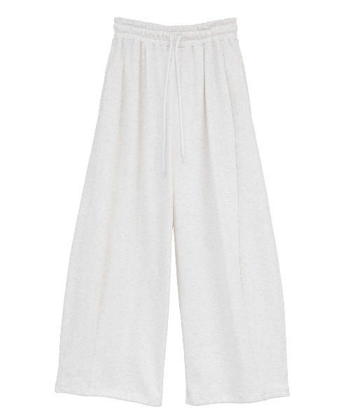 CLANE(クラネ)の「CLANE/クラネ/COCOON BULKY SWEAT PANTS(スウェットパンツ・レディース・グレー/ホワイト/ブラック・1)」の1枚目の写真