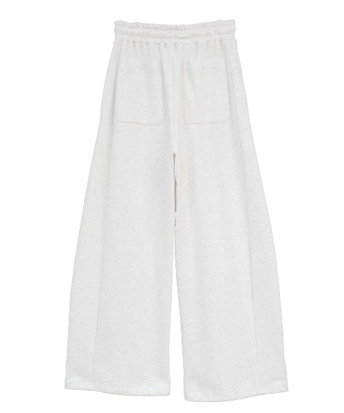 CLANE(クラネ)の「CLANE/クラネ/COCOON BULKY SWEAT PANTS(スウェットパンツ・レディース・グレー/ホワイト/ブラック・1)」の4枚目の写真