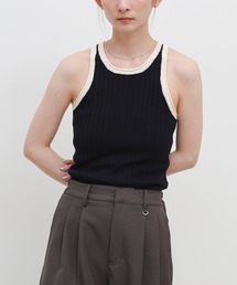 ハイゲージリブニットタンクトップ