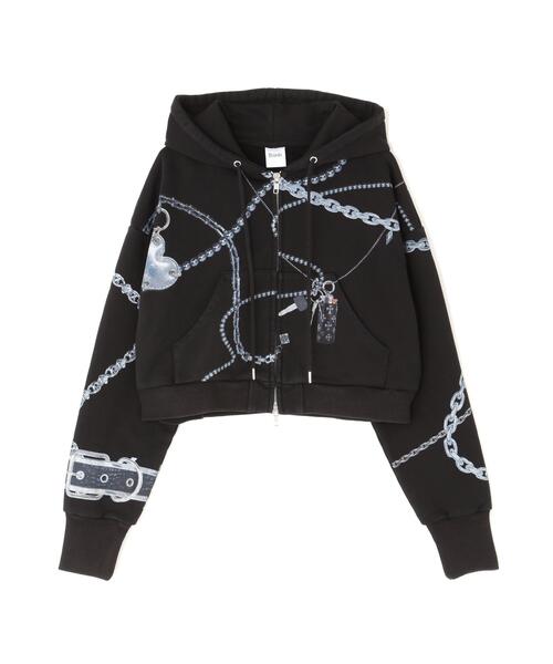 ROYAL FLASH(ロイヤルフラッシュ)の「MITSUKI/ミツキ/Mitsuki Printed Hoodie(パーカー・レディース・ブラック/カーキ・F)」の9枚目の写真