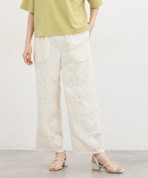 レースストレートパンツ