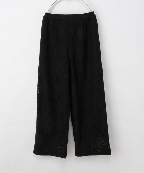 Honeys（ハニーズ）の「レースストレートパンツ（その他パンツ・レディース・アイボリー/ブラック・3L/L/LL/M/S）」の9枚目の写真
