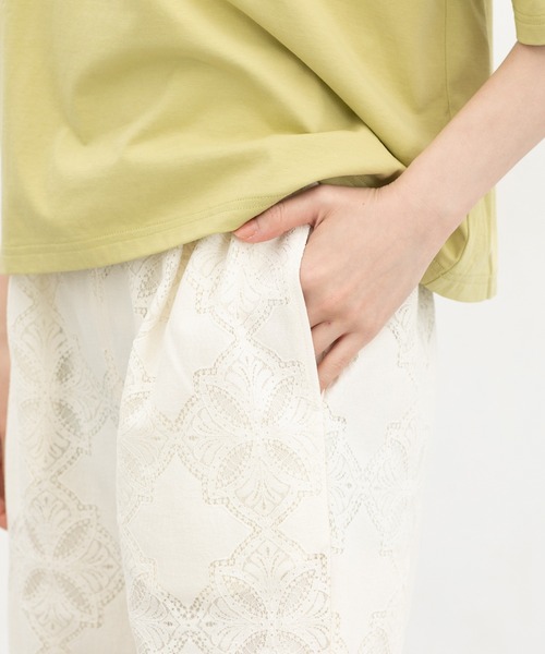 Honeys（ハニーズ）の「レースストレートパンツ（その他パンツ・レディース・アイボリー/ブラック・3L/L/LL/M/S）」の13枚目の写真