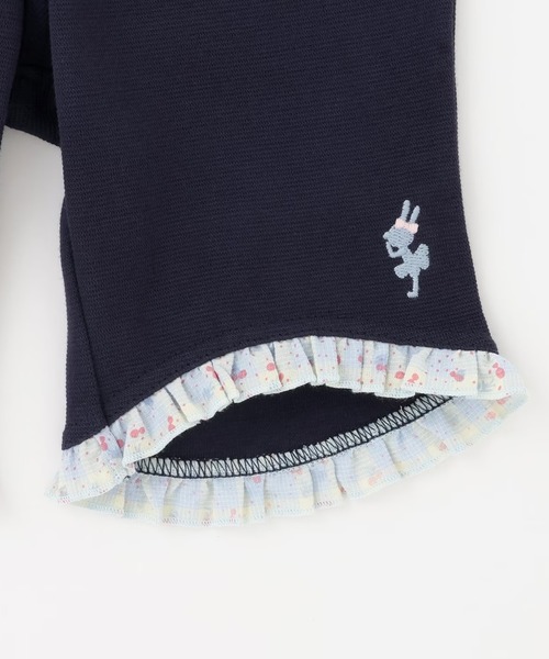 KP(ケーピー)の「SZ天竺 5分丈フリルパンツ(その他パンツ・キッズ・ネイビー/ピンク・90cm/100cm/80cm)」の12枚目の写真