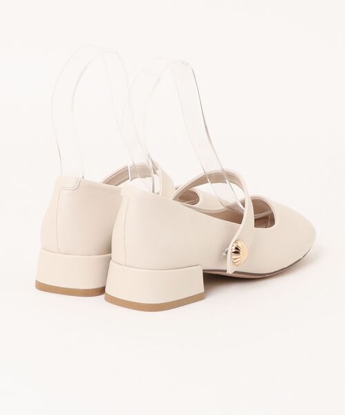 VIBGYOR（ヴィブジョー）の「【DUSTO】"レディース スクエアパンプス"(MA)（パンプス・レディース・ベージュ系その他/ベージュ/ブラック・23/23.5/24/22）」の4枚目の写真