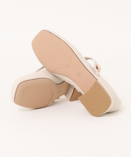 VIBGYOR（ヴィブジョー）の「【DUSTO】"レディース スクエアパンプス"(MA)（パンプス・レディース・ベージュ系その他/ベージュ/ブラック・23/23.5/24/22）」の5枚目の写真