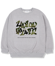 Union Garments（ユニオンガーメンツ）の「ミリメリアロゴ 裏起毛 オーバーサイズ スウェットシャツ グレー（スウェット）」