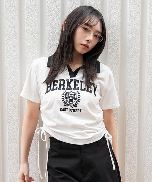 WEGO（ウィゴー）の「WEGO/スキッパーサイドドロストT（Tシャツ/カットソー・レディース・ブラウン/ホワイト/ネイビー/ホワイト系その他・FREE）」の12枚目の写真