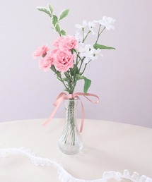 Salon de Lilas（サロンドリラ）の「花瓶付きミニカーネーションブーケ（インテリア雑貨）」