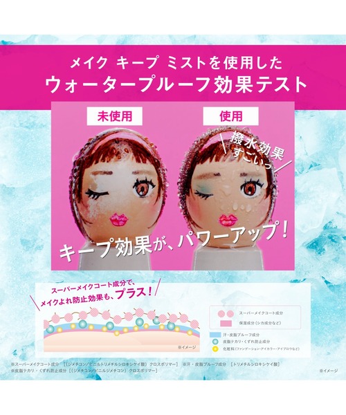 MAKE KEEP(メイクキープ)の「メイク キープ ミスト EX + 超COOL(化粧水・レディース・その他・FREE)」の4枚目の写真