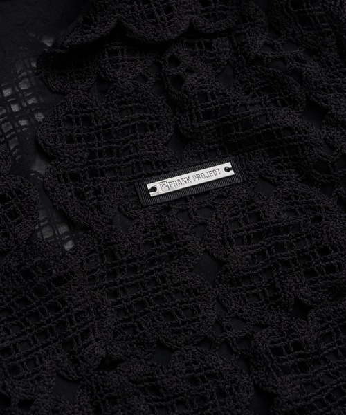 PRANK PROJECT（プランクプロジェクト）の「【2026Summer Pre-Order】スカラップクローバーレーストップ / Scallop Clover Lace Top（シャツ/ブラウス・レディース・ホワイト/ブラック・FREE）」の6枚目の写真