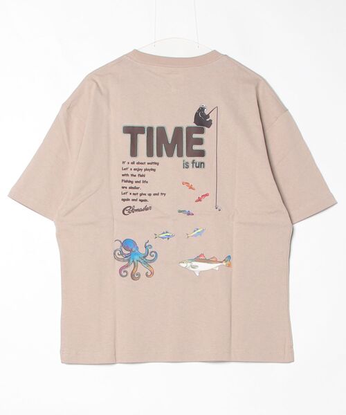 FREDY MAC（フレディーマック）の「COB サマーアクティブルーズTEE（Tシャツ/カットソー・メンズ・グレイッシュベージュ/ホワイト・L/M）」の4枚目の写真