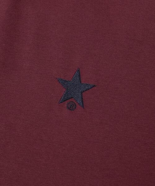 CONVERSE TOKYO（コンバーストウキョウ）の「COLOR SWITCHING TEE（Tシャツ/カットソー・レディース・ホワイト/ボルドー・FREE）」の6枚目の写真