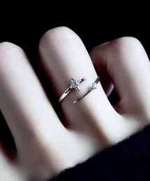 MASHIRO（マシロ）の「Y2Kアクリルストーンリング シングル 2スターダストB ユニセックス（MA/EK572)（リング）」