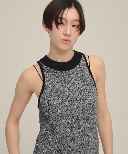eL（エル）の「【eL】7G Halter Neck NS One-piece/668760（ワンピース・レディース・ブラック系その他/イエロー系その他・FREE）」の5枚目の写真
