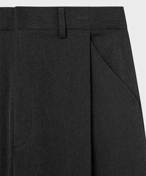 NONBLANK(ノンブランク)の「ワンタックカーブドワイドスラックス_チャコールグレー(スラックス・メンズ・その他・LARGE/MEDIUM/X-LARGE/SMALL)」の2枚目の写真