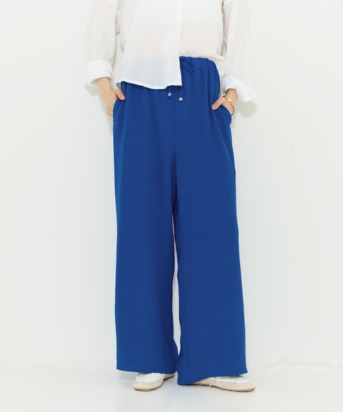 coca（coca）（コカ）の「シボ感ワイドパンツ（その他パンツ・レディース・ライトベージュ/B/A/ブルー/レッド/ブラック・L/M/S）」の17枚目の写真