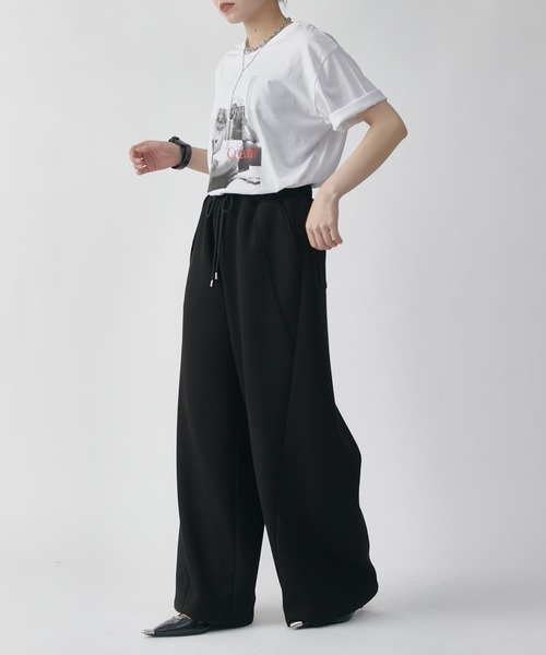 Lui's(ルイス)の「カーブイージーパンツ(その他パンツ・レディース・グレー/ブラック・36/38)」の9枚目の写真