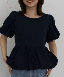archives（アルシーヴ）の「ラウンドバルーンドッキングカットＴＯＰＳ（Tシャツ/カットソー）」
