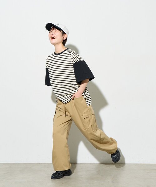 B-DAY STORE(ビーデイストア)の「【B-DAY STORE】ボーダーTシャツ(Tシャツ/カットソー・レディース・ブラック/ホワイト・0)」の9枚目の写真