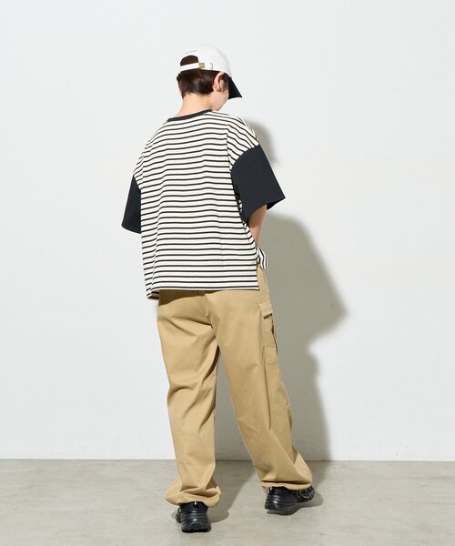 B-DAY STORE(ビーデイストア)の「【B-DAY STORE】ボーダーTシャツ(Tシャツ/カットソー・レディース・ブラック/ホワイト・0)」の10枚目の写真