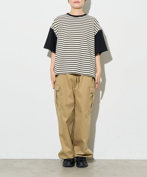 B-DAY STORE(ビーデイストア)の「【B-DAY STORE】ボーダーTシャツ(Tシャツ/カットソー・レディース・ブラック/ホワイト・0)」の11枚目の写真