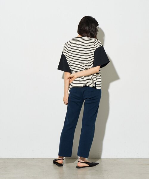 B-DAY STORE(ビーデイストア)の「【B-DAY STORE】ボーダーTシャツ(Tシャツ/カットソー・レディース・ブラック/ホワイト・0)」の21枚目の写真