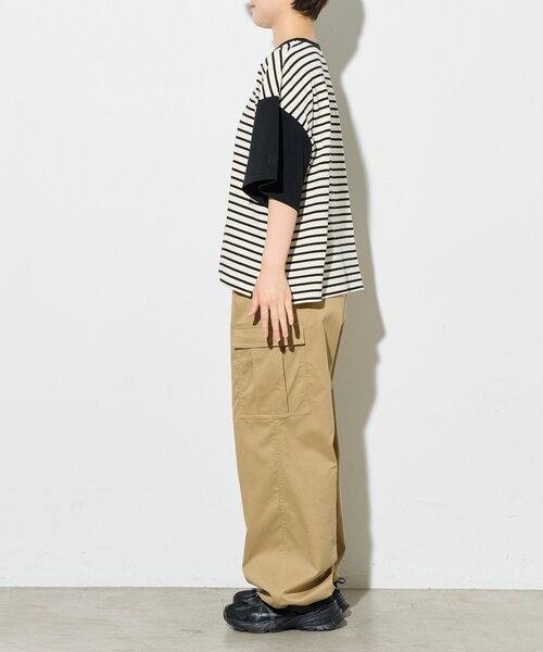 B-DAY STORE（ビーデイストア）の「【B-DAY STORE】ボーダーTシャツ（Tシャツ/カットソー・レディース・ブラック/ホワイト・0）」の16枚目の写真
