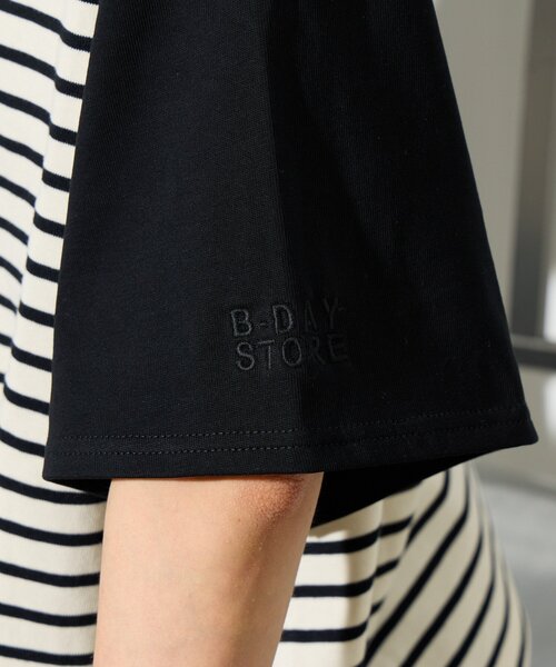 B-DAY STORE（ビーデイストア）の「【B-DAY STORE】ボーダーTシャツ（Tシャツ/カットソー・レディース・ブラック/ホワイト・0）」の21枚目の写真