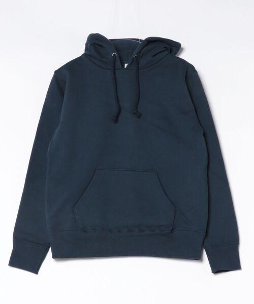 TONE SELECT WEAR（トーンセレクトウェア）の「TRUSS(トラス)　　12.4oz ヘビーウェイト プルオーバーパーカー メンズ 厚手 裏起毛 (HSP-136)（パーカー・メンズ・ネイビー/ブラック/ヘザーグレー・MEDIUM/SMALL/X-LARGE/LARGE）」の3枚目の写真