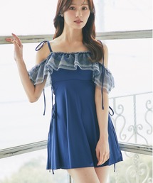 tocco closet　トッコクローゼット　水着　ブルー 山内ともな | @tocco_closet #toccocloset #トッコクローゼット #水着