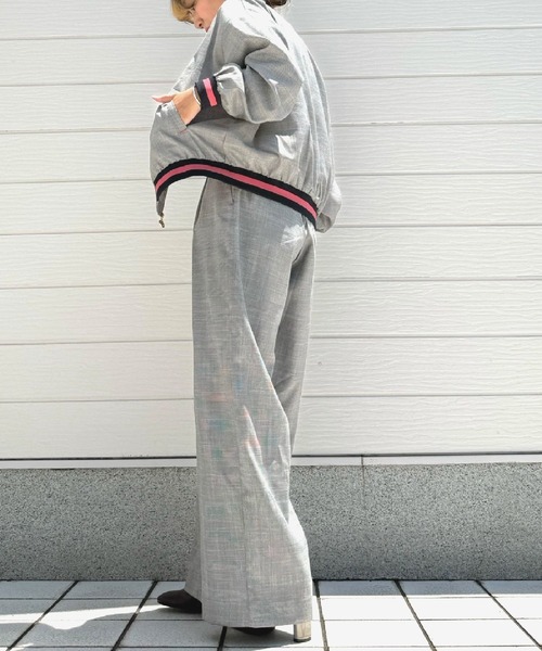 Q（キュー）の「ウエストリブチェックパンツ（その他パンツ・レディース・ブラック系/ブラウン系・MEDIUM）」の13枚目の写真