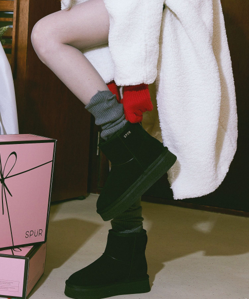 SPUR（シュプール）の「Odleen 牛革 防寒ファー ミドルブーツ 3.5cm -UA9089 (3カラー)（ブーツ・レディース・ダークブラウン/キャメル/ブラック・23cm/23.5cm/24cm/24.5cm/25cm）」の8枚目の写真