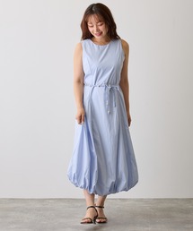 ドロストバルーンヘムワンピース