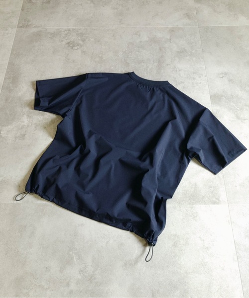 MMMM(エムエムエムエム)の「MMMM/ アイスファブリック/半袖TEE/ドローコード(Tシャツ/カットソー・メンズ・ネイビー/カーキ/グレイッシュベージュ/ブラック/ホワイト・LARGE/X-LARGE/MEDIUM)」の7枚目の写真