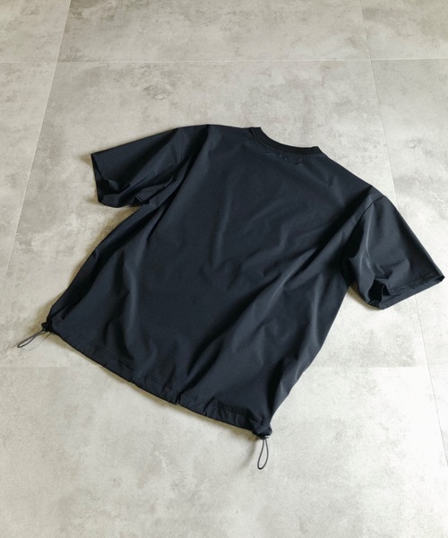 MMMM(エムエムエムエム)の「MMMM/ アイスファブリック/半袖TEE/ドローコード(Tシャツ/カットソー・メンズ・ネイビー/カーキ/グレイッシュベージュ/ブラック/ホワイト・LARGE/X-LARGE/MEDIUM)」の6枚目の写真