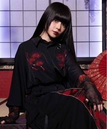 REZEN（リゼン）の「彼岸花刺繍半袖シャツ（シャツ/ブラウス）」