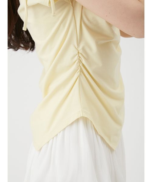 LILY BROWN(リリーブラウン)の「【UVカット】3wayドレープトップス(Tシャツ/カットソー・レディース・イエロー/ブラック/ホワイト・F)」の10枚目の写真