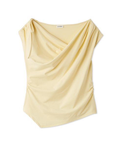 LILY BROWN(リリーブラウン)の「【UVカット】3wayドレープトップス(Tシャツ/カットソー・レディース・イエロー/ブラック/ホワイト・F)」の17枚目の写真