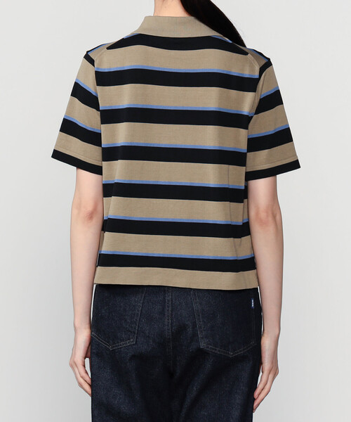 RYE TENDER（ライテンダー）の「RYE TENDER | コットン 半袖ポロシャツ WOMEN（ポロシャツ・レディース・ブルー系その他5/ブルー系その他/カーキ系1・0）」の5枚目の写真