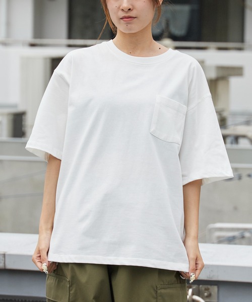 ROOPTOKYO（ループトウキョウ）の「ドライコットンポケットTシャツ 吸水速乾 2026年春夏（Tシャツ/カットソー・メンズ・ホワイト/ブラック/チャコールグレー・M/L/LL）」の2枚目の写真