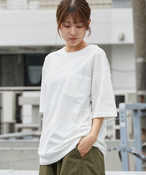 ROOPTOKYO（ループトウキョウ）の「ドライコットンポケットTシャツ 吸水速乾 2026年春夏（Tシャツ/カットソー・メンズ・ホワイト/ブラック/チャコールグレー・M/L/LL）」の5枚目の写真