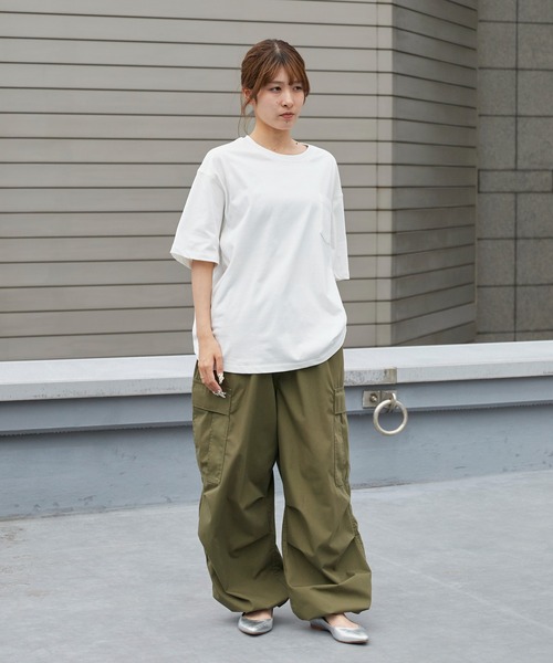 ROOPTOKYO（ループトウキョウ）の「ドライコットンポケットTシャツ 吸水速乾 2026年春夏（Tシャツ/カットソー・メンズ・ホワイト/ブラック/チャコールグレー・M/L/LL）」の10枚目の写真