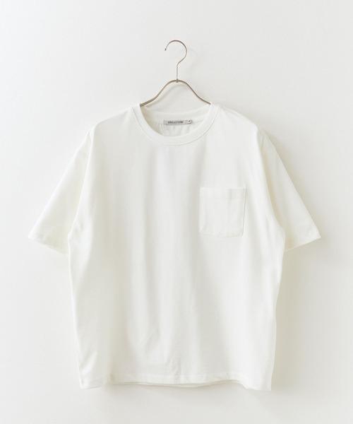 ROOPTOKYO（ループトウキョウ）の「ドライコットンポケットTシャツ 吸水速乾 2026年春夏（Tシャツ/カットソー・メンズ・ホワイト/ブラック/チャコールグレー・M/L/LL）」の4枚目の写真