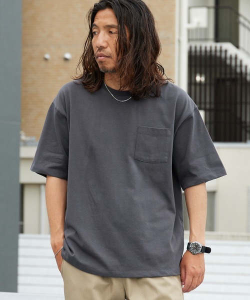ROOPTOKYO（ループトウキョウ）の「ドライコットンポケットTシャツ 吸水速乾 2026年春夏（Tシャツ/カットソー・メンズ・ホワイト/ブラック/チャコールグレー・M/L/LL）」の20枚目の写真