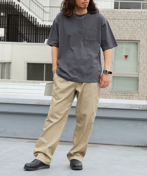 ROOPTOKYO（ループトウキョウ）の「ドライコットンポケットTシャツ 吸水速乾 2026年春夏（Tシャツ/カットソー・メンズ・ホワイト/ブラック/チャコールグレー・M/L/LL）」の22枚目の写真