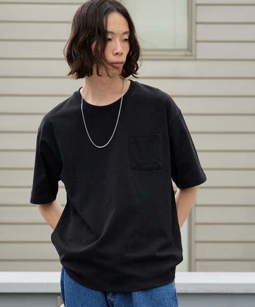 ROOPTOKYO（ループトウキョウ）の「ドライコットンポケットTシャツ 吸水速乾 2026年春夏（Tシャツ/カットソー・メンズ・ホワイト/ブラック/チャコールグレー・M/L/LL）」の13枚目の写真