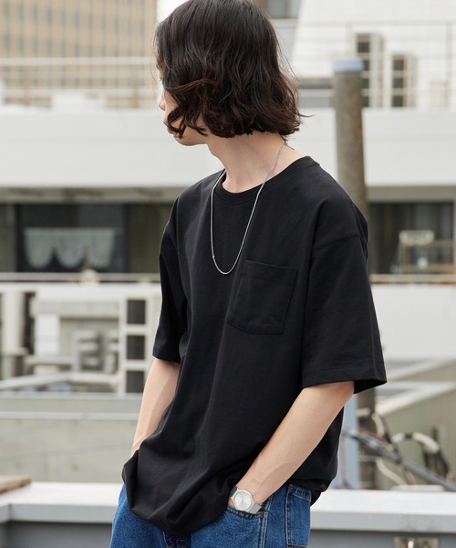 ROOPTOKYO（ループトウキョウ）の「ドライコットンポケットTシャツ 吸水速乾 2026年春夏（Tシャツ/カットソー・メンズ・ホワイト/ブラック/チャコールグレー・M/L/LL）」の14枚目の写真