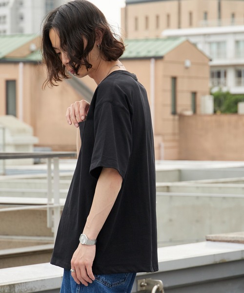 ROOPTOKYO（ループトウキョウ）の「ドライコットンポケットTシャツ 吸水速乾 2026年春夏（Tシャツ/カットソー・メンズ・ホワイト/ブラック/チャコールグレー・M/L/LL）」の15枚目の写真