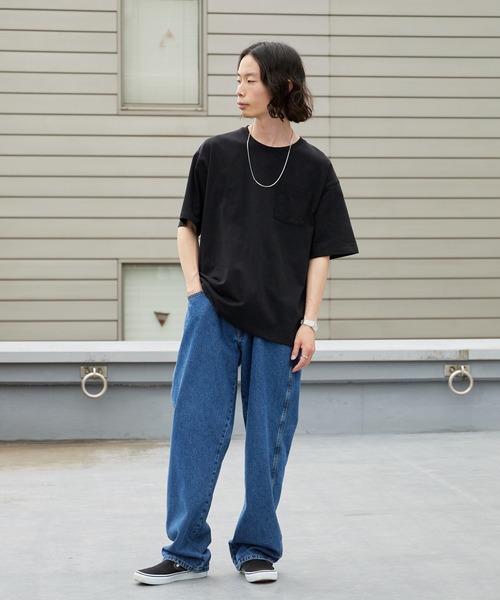 ROOPTOKYO（ループトウキョウ）の「ドライコットンポケットTシャツ 吸水速乾 2026年春夏（Tシャツ/カットソー・メンズ・ホワイト/ブラック/チャコールグレー・M/L/LL）」の16枚目の写真